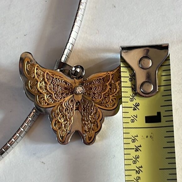 Karis Stainless Steel Butterfly Necklace - Picture 9 of 11